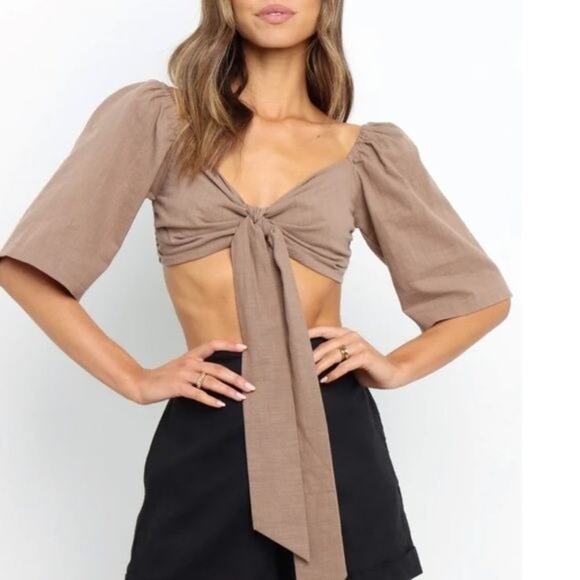 Petal & Pup Fenice Top in Mocha - Picture 1 of 10